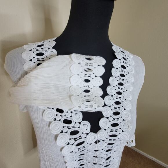 Loco Boutique Swimsuit Coverup Size Small, White - Picture 3 of 8